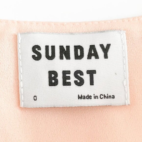 Sunday Best Wrap Dress (Peach) - Picture 6 of 11